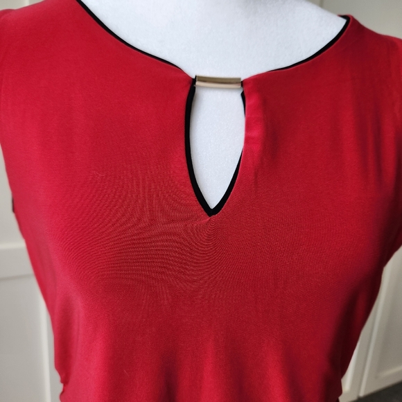 Reversible White House Black Market Shell Tank Sleeveless Shirt Black Medium - Picture 3 of 16